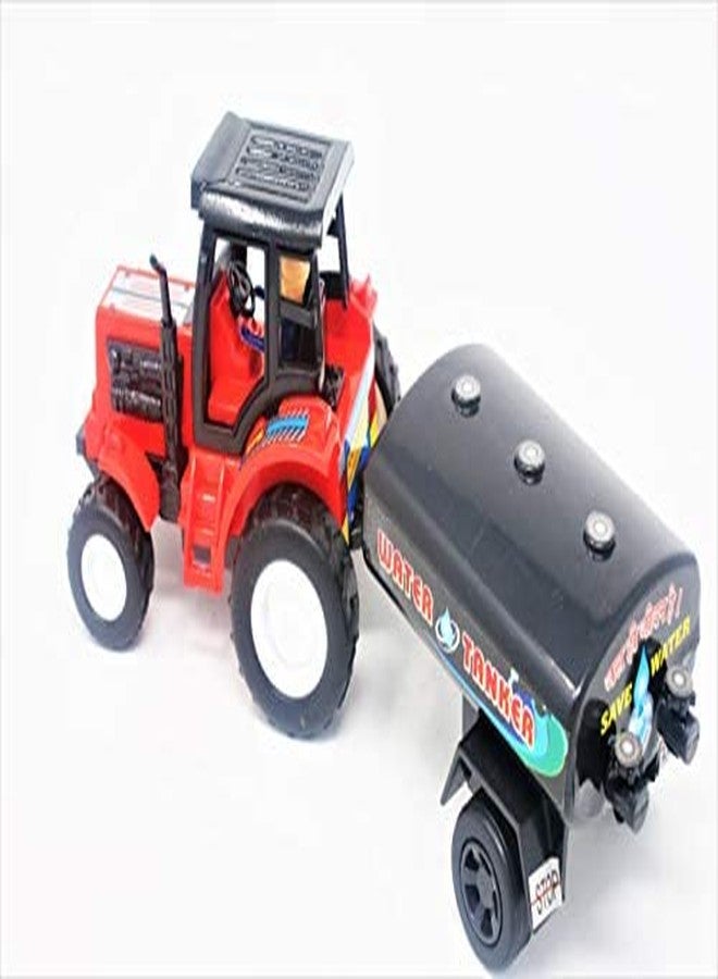 Shinsei Tractor Water Tanker Maintenance Free Pullback Spring Action Race Toy Gift for Boys 3+ Years. Strong ABS Plastic, NO Sharp Edges, BIS Certified. Pack of 1, Color Red - Image 3